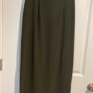 Rialto Collection Size XS Dark Green Maxi Skirt.